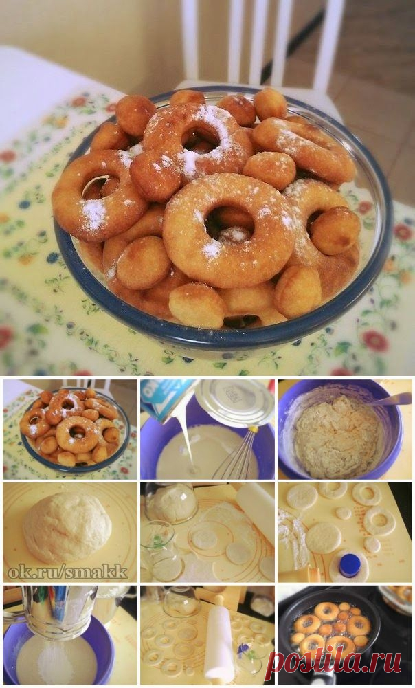 Лучшие кулинарные рецепты: Пышки на сгущенке
