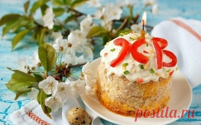 Салат "Пасхальный кулич"