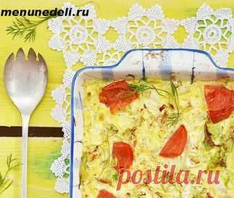 Запеканка из капусты с грибами - рецепт с пошаговыми фото / Меню недели