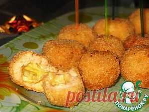 Хрустящие рыбные шарики с сыром - кулинарный рецепт