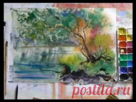 Мастера рукоделия - рукоделие для дома. Бесплатные мастер-классы, фото и видео уроки - Видео мастер-класс по рисованию: Как рисовать акварелью? Спонтанный выбор цвета