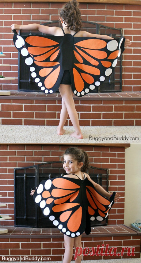 Felt Monarch Butterfly Wings (Tutorial) - Buggy and Buddy