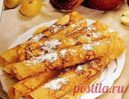 Домашние вкусности с пылу, с жару - блины с яблоками, самые интересные рецепты с фото