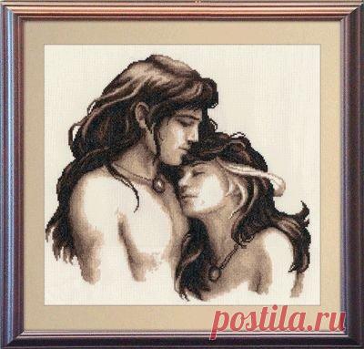 Схема вышивки влюбленная пара . Скачать бесплатно схемы вышивки парочек |