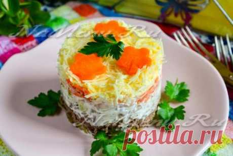 Салат из куриной печени с соленым огурцом, рецепт с фото - очень вкусный
