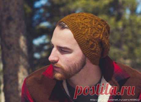 Мужская шапка с рисунком из жгутов «Nakai Peak Hat».