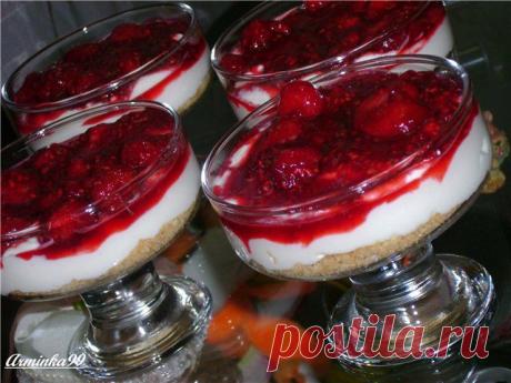 Быстрый чизкейк в стаканчиках