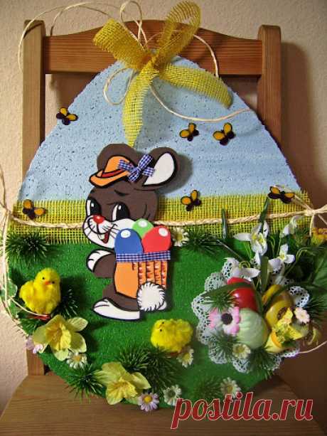Пасхальное панно. Dekoration Ostern von www.karobe-deko.de