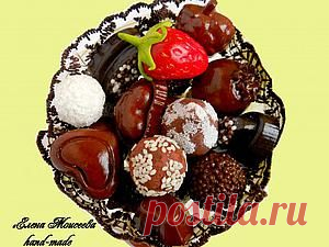 Делаем «шоколадные конфеты» из соленого теста и гипса - Ярмарка Мастеров - ручная работа, handmade