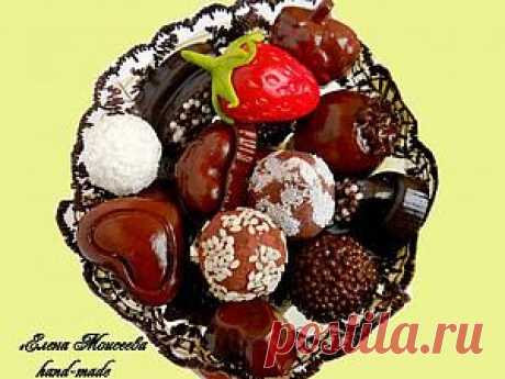 Делаем «шоколадные конфеты» из соленого теста и гипса - Ярмарка Мастеров - ручная работа, handmade