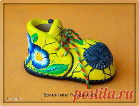 Волшебный башмачок-подставка из соленого теста | Страна Мастеров