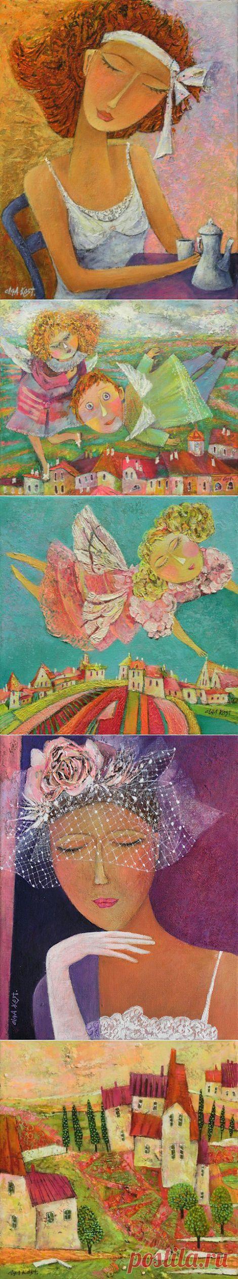 Яркий, уютный и счастливый мир художницы Ольги Кост | 5минутка