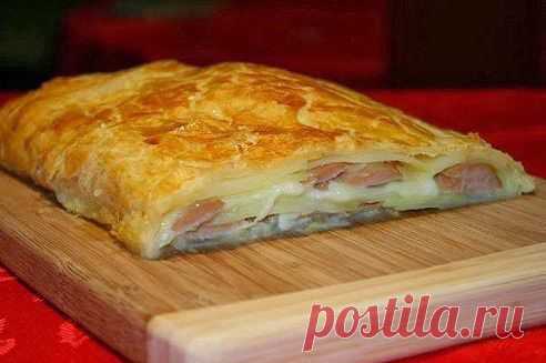 Штрудель с картофелем и сосисками.Безумно вкуснo!! Быстро, легко и ОЧЕНЬ вкусно! Рецепт совсем простой. !! Более подробно о рецепте можете узнать в источникe: шеф-повар Одноклассники, по ссылке fastppc.net/132ac Рекомендуем посмотреть!!! Приятного аппетитa

Дорогие кулинары! Чтобы не потерять рецепт, жмите "Класс!", а потом "поделиться". Рецепт будет на вашей стене В Одноклассники. Всё ОК!