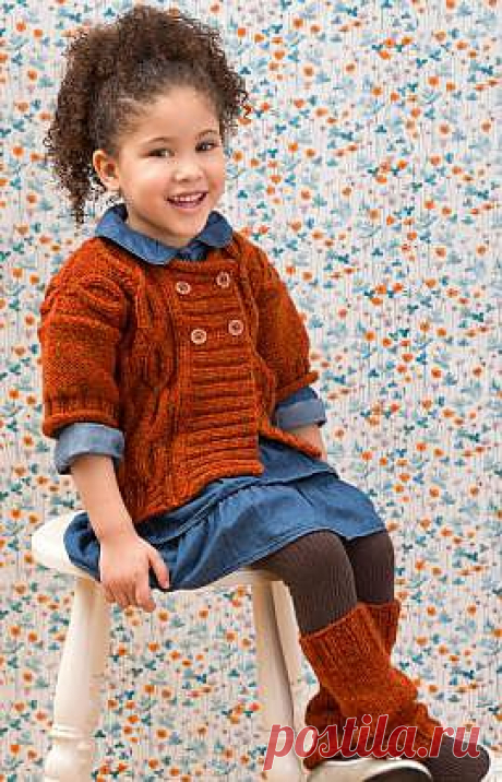 Cabled Knit Sweater &amp; Leg Warmers Knitting Pattern | Red Heart