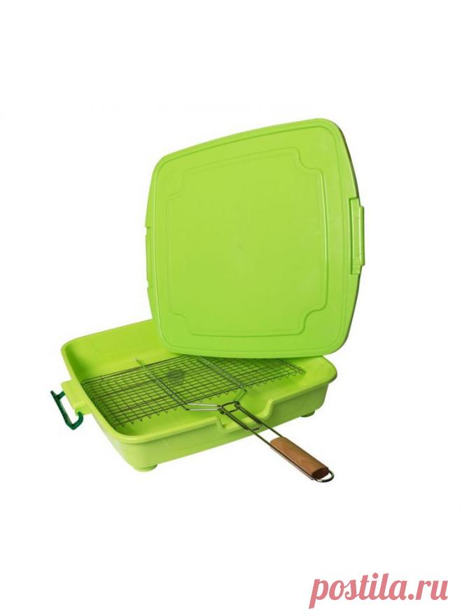 Контейнер-мойка для решеток гриль, ТРИКАП Переносной контейнер-мойка предназначен для правильного ухода за решеткой-гриль и шампурами длиной до 60 см, для мытья противней, решёток духовки и других крупногабаритных и сложных в уходе предметов (размером до 45х45 см). Контейнер имеет специальную выемку, соответствующую размерам ручки решетки, а также сливное отверстие для грязной воды. Удобно использовать для хранения и транспортировки решетки и принадлежностей для пикника. И...