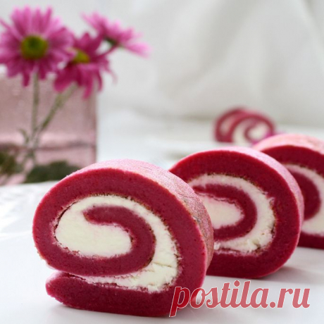 Свекольные рулеты с маскарпоне