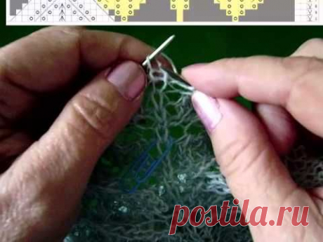 Как связать шаль Харуни. кайма/shawl Haruni Вяжем с Людмилой Тен