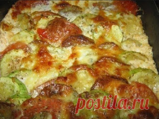ВЕТЧИНА В БАНКЕ - ПАЛЬЧИКИ ОБЛИЖЕШЬ. Вкуснотища необыкновенная!: Овощная запеканка. Ужин без ущерба для фигуры