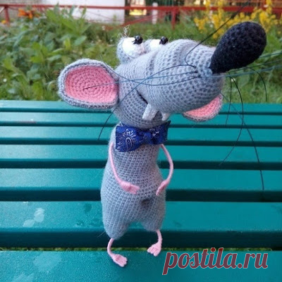 1000 схем амигуруми на русском: Крыс Яша крючком