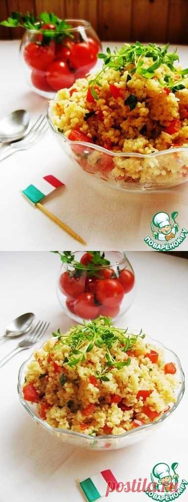 Салат из кускуса с тунцом