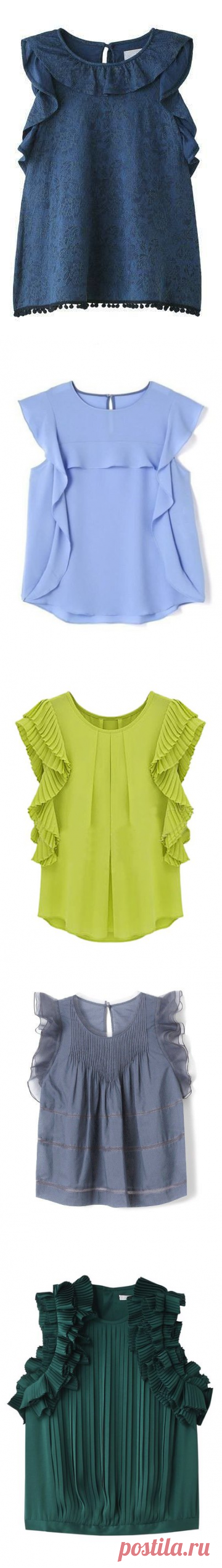 Своими руками (Творчество, Шитье, Выкройки)Интересные блузы. Идеи для вдохновения