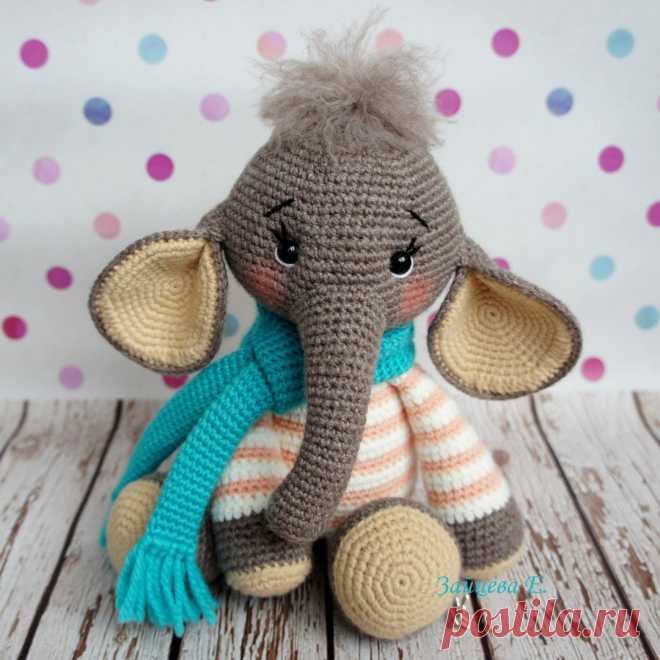 Вязаная слоняша от My Krissi Dols :)
Автор игрушки: Екатерина Зайцева