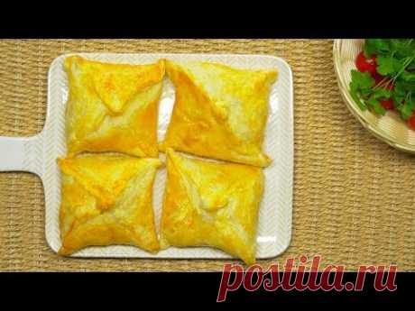 Вкусные ХАЧАПУРИ ИЗ СЛОЕНОГО ТЕСТА за 30 минут. Грузинская кухня. Рецепт от Всегда Вкусно!