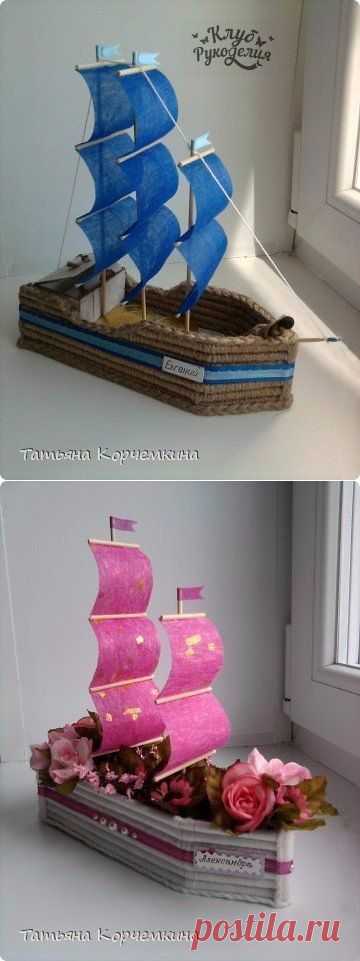 Кораблики из коктейльных трубочек⛵ / Рукоделие