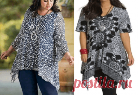 Одежду Plus Size " | DIY прессформа, вырезывание и шить - Марлен Mukai