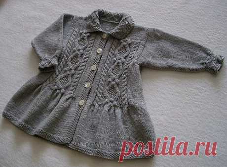 Jacket for the girl spoke. Knitting needles for children |