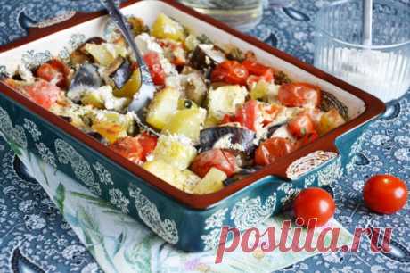Запеченные овощи в сметане в духовке рецепт фото пошагово и видео - 1000.menu