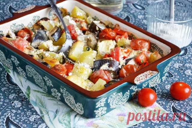 Запеченные овощи в сметане в духовке рецепт фото пошагово и видео - 1000.menu