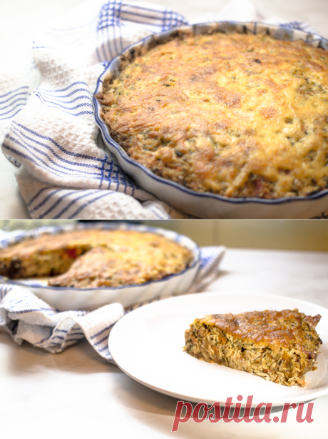 Открытый куриный пирог с овощами - рецепт - как приготовить - ингредиенты, состав, время приготовления - Леди Mail.Ru