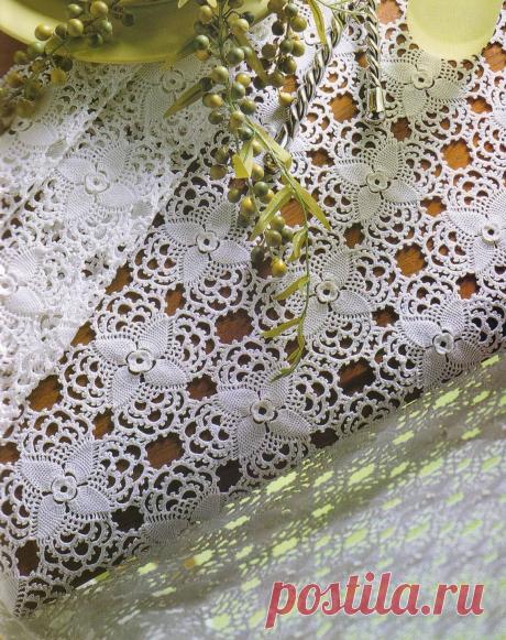 Красивый мотив крючком.
