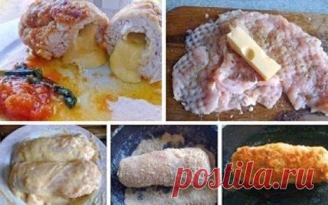 Куриная грудка с сыром в сухарях. - 1 Января 2016 - Рецептики