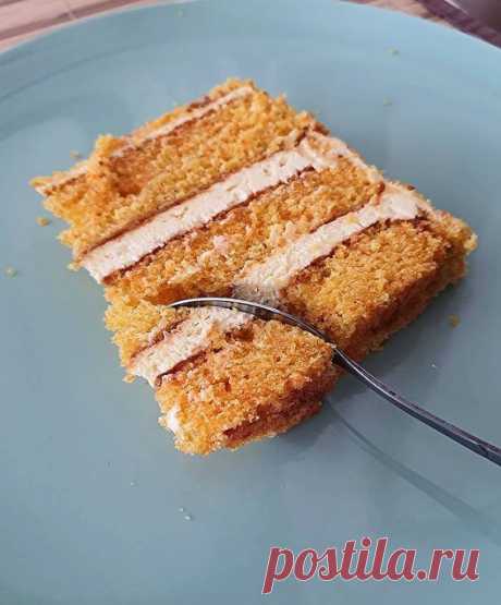 Морковный торт с мандаринной кислинкой и ароматом меда