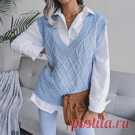 Ажурная безрукавка от Шейн из прошлой подборки. Нарисовала схему узора и выкройку | Вяжем вместе!... В последней публикации с подборкой стильных безрукавок фигурировала симпатичная ажурная модель из магазина Шейн. В комментариях многие её оценили и попросили меня составить схему узора. Схема готова!