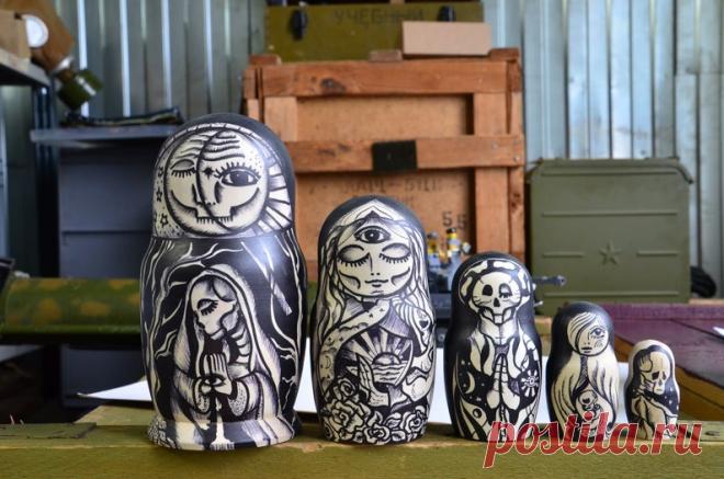 Русская навигационная Матрешка Дева Мария Мадонна Русская | Etsy