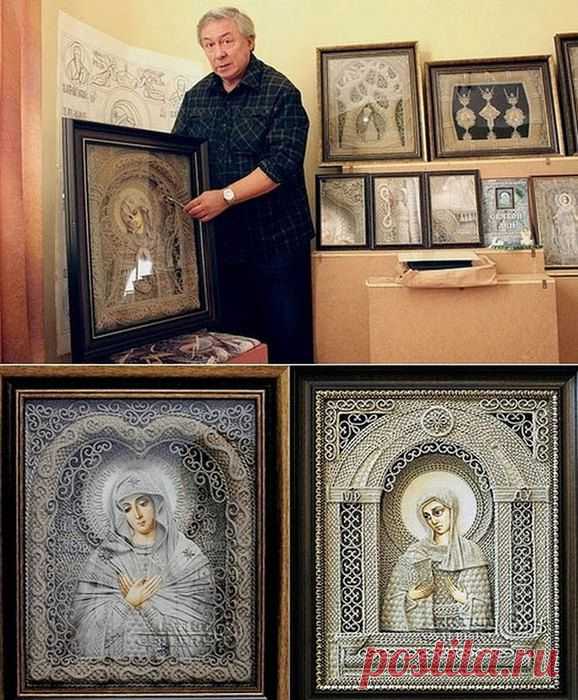Иконы в стиле макраме.