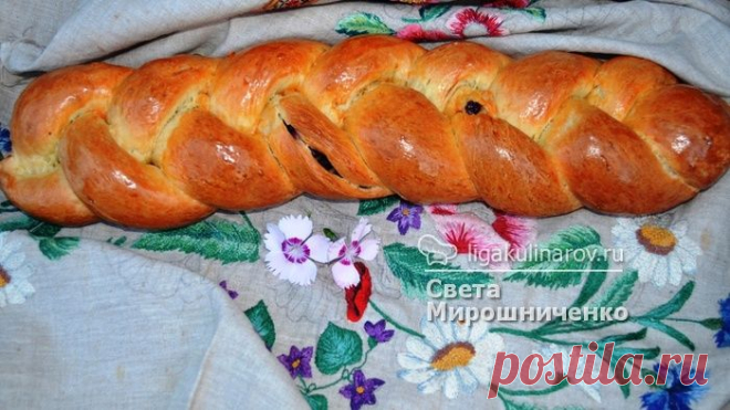 Пирог "Косичка" с начинкой из черной смородины - рецепт пошаговый с фото от Лиги Кулинаров. Рецепт косички со смородиной.