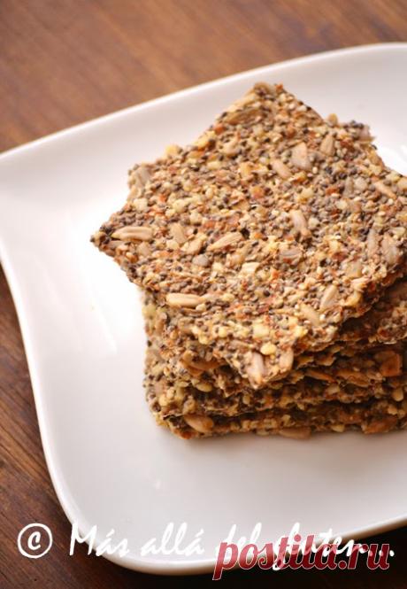 Más allá del gluten...: Crackers con Semillas de Chia y de Girasol (Receta GFCFSF, Vegana, RAW)