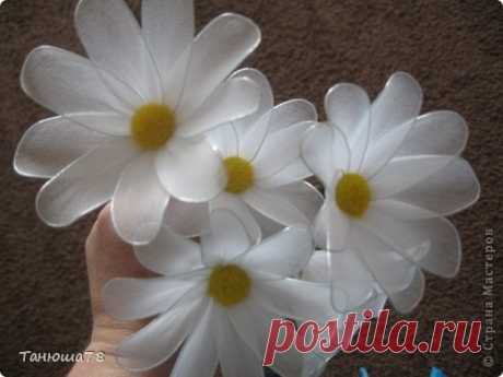 Ромашки из капрона — DIYIdeas