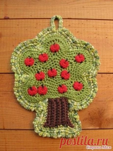 Вязаные прихватки "Времена года" (из интернета) / Вязание крючком / Вязаные крючком аксессуары