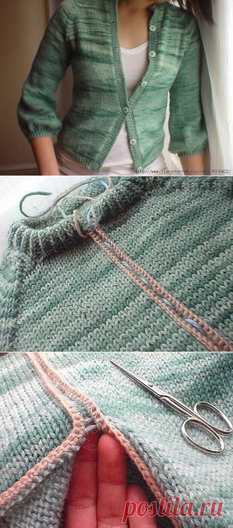 Как разрезать связаную вещь &amp;mdash; DIYIdeas