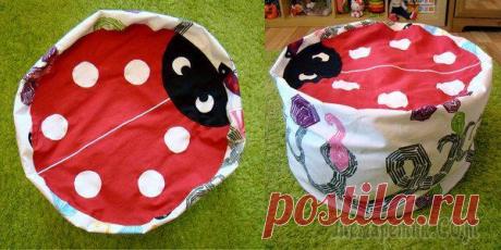 Как сделать пуфик своими руками