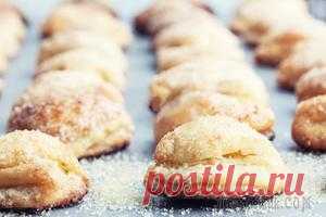Творожное печенье Гусиные лапки - Вкус детства Рецепт приготовления очень вкусного домашнего печенья из творога, без яиц. Нежное творожное печенье 