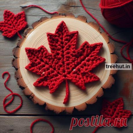 How to make different types of crochet leaves? Crochet Techniques for making gifts or selling | Knit maple leaf pattern, Crochet leaf doily, Crochet maple leaves