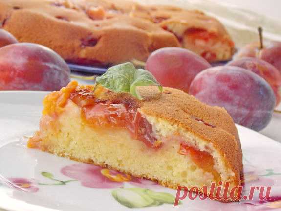 Сливовый пирог-перевертыш - оригинальные рецепты вкусной выпечки