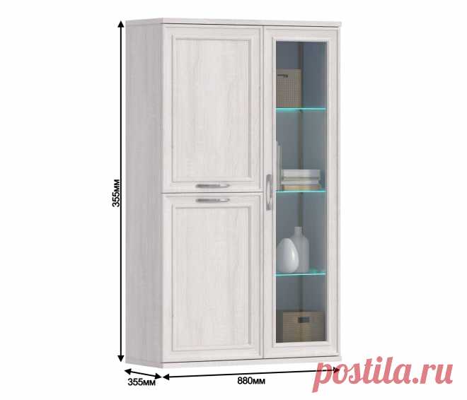 Флоренция СБ-2407 Витрина купить в Москве недорого в интернет-магазине от производителя - mebel.ru