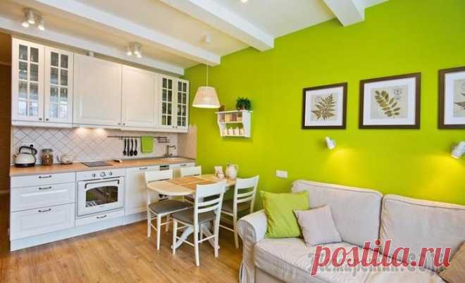 Яркая студия 36 м²: рендеры и реальные фото